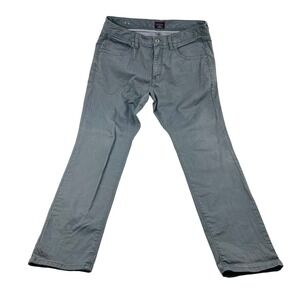 UNTUCKit Gray 5 Pocket Straight Fit Cotton Elastane Pants Mens Size 34X32